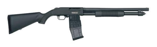 Mossberg 50205 590M Mag-Fed 12 Gauge 2.75" 10+1 18.50" Cylinder Bore Barrel Matte Blued Rec Black Synthetic Stock Right Hand