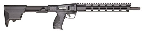 Smith & Wesson 12575 M&P FPC 9mm Luger 17+1/23+1 (3) 16.25" Steel Barrel, Black Anodized Receiver, Adjustable Black Stock, M-LOK Slots w/Picatinny Style Rail Black Polymer Grip