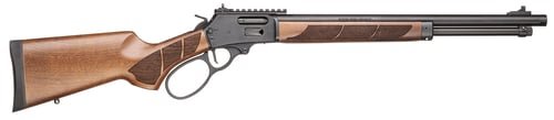 Smith & Wesson 13811 1854 45 Long 9+1 19.25" Black Armornite Threaded Barrel, Black Armornite Picatinny Rail Stainless Steel Receiver, Fixed Walnut w/Textured Grip Panels Stock, Large Loop