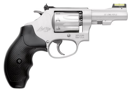 Smith & Wesson 160221 Model 317 Kit Gun *CA Compliant 22 LR 8 Shot 3" Stainless Steel Barrel, Aluminum Alloy Cylinder & J-Frame, HiViz Fiber Optic Green Front/Adjustable Rear Sights, Synthetic Grip