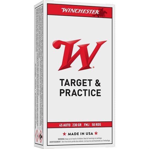 Winchester Ammo Q4170 USA 45ACP 230gr Full Metal Jacket 50 Per Box/10 Case
