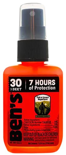Bens 00067190 30 Odorless Scent Spray Repels Ticks & Biting Insects 1.25 oz Effective Up to 8 hrs